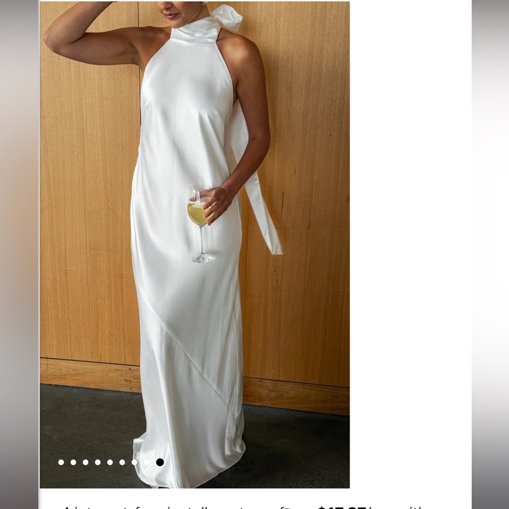 Show Me Your MuMu White Backless Dress